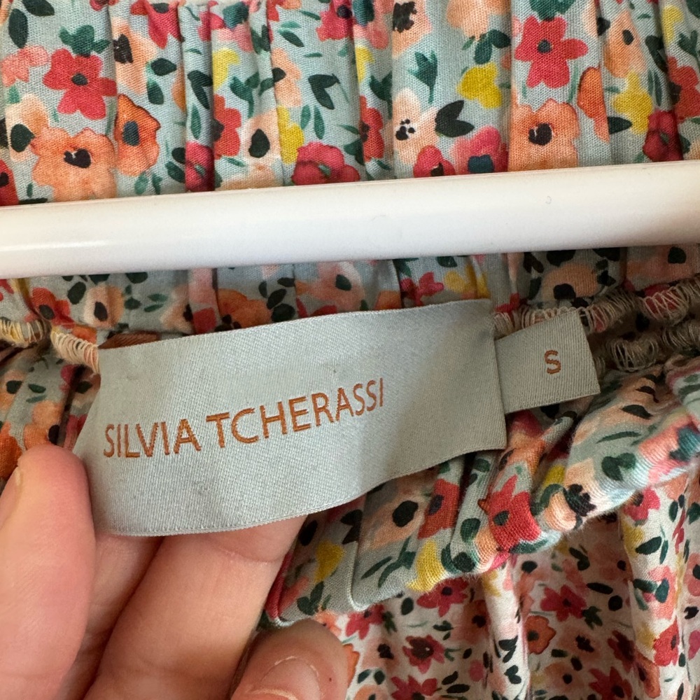 Silvia Tcherassi Pescali Off-Shoulder Floral Mini Dress Size small - Picture 4 of 11